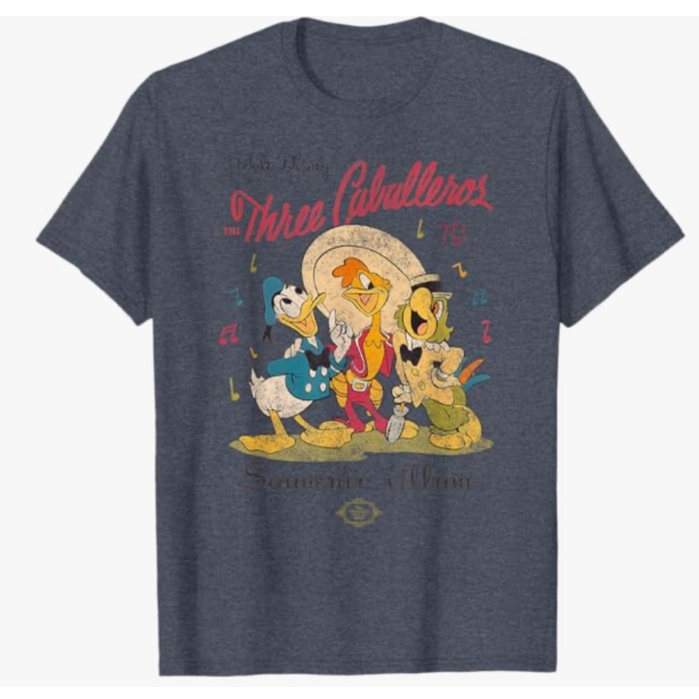 Disney Three Caballeros Kids Tee - Dark Gray